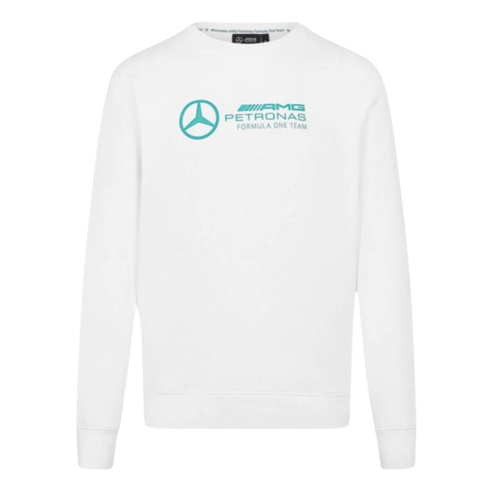 2024 Mercedes-AMG Mens Crew Neck Sweatshirt (White)_0