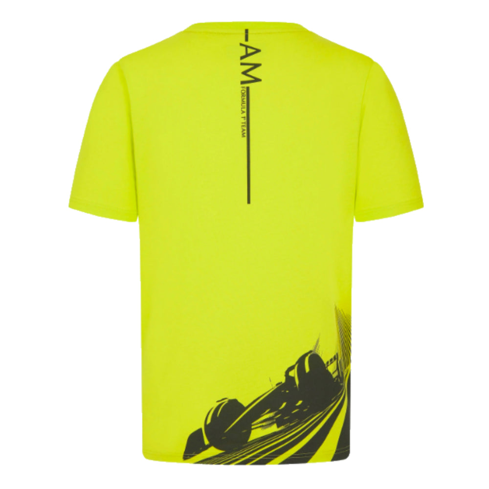 2024 Aston Martin Lifestyle Printed T-shirt (Lime)_1