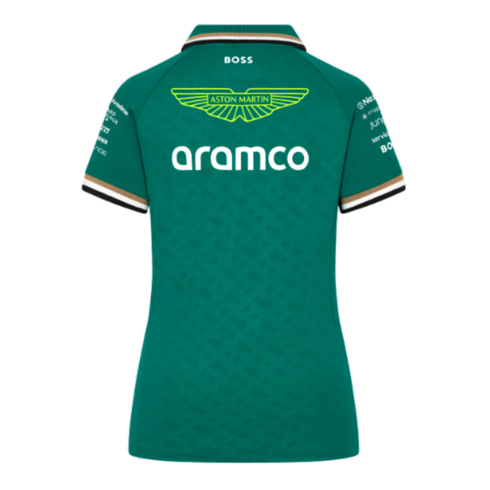 2024 Aston Martin Team Polo Shirt (Green) - Womens_1