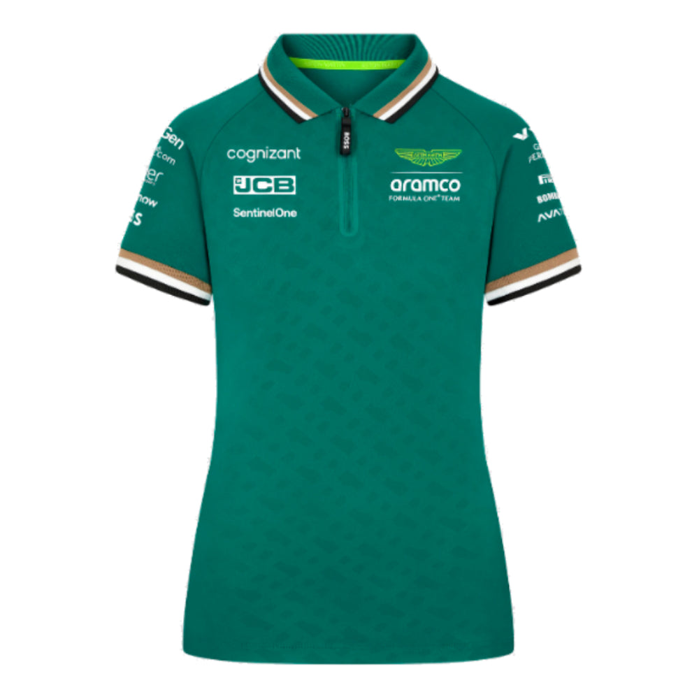 2024 Aston Martin Team Polo Shirt (Green) - Womens_0