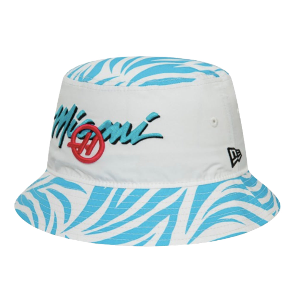 2024 Haas Miami Zebra Bucket Hat (White) - Medium_0