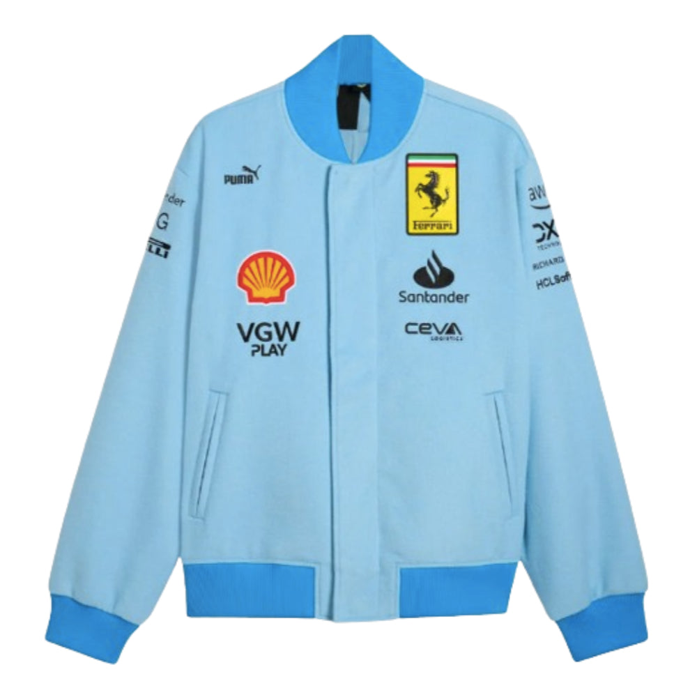 2024 Ferrari Miami GP Team Varsity Jacket (Indigo)_0