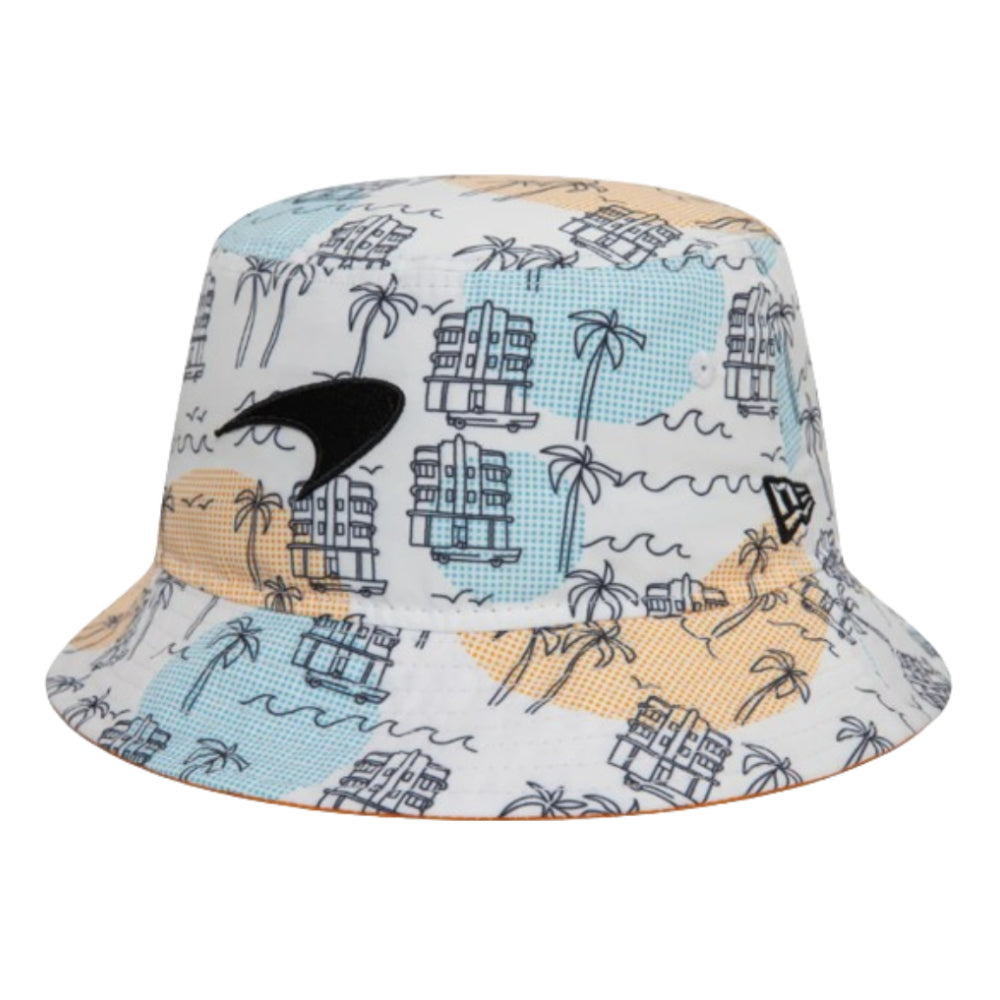 2024 McLaren Miami Race Special Edition Bucket Hat (White) - Medium_0