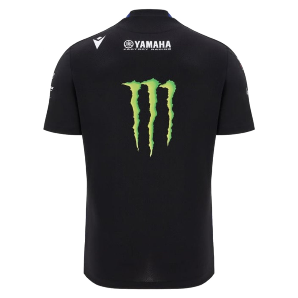 2025 Yamaha Factory Racing Poly Team SS Shirt - Black/Royal_2