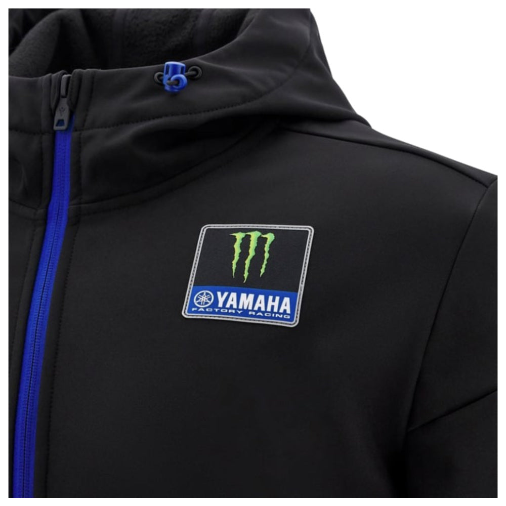 2025 Yamaha Factory Racing Softshell Travel Jacket - Black/Royal_1