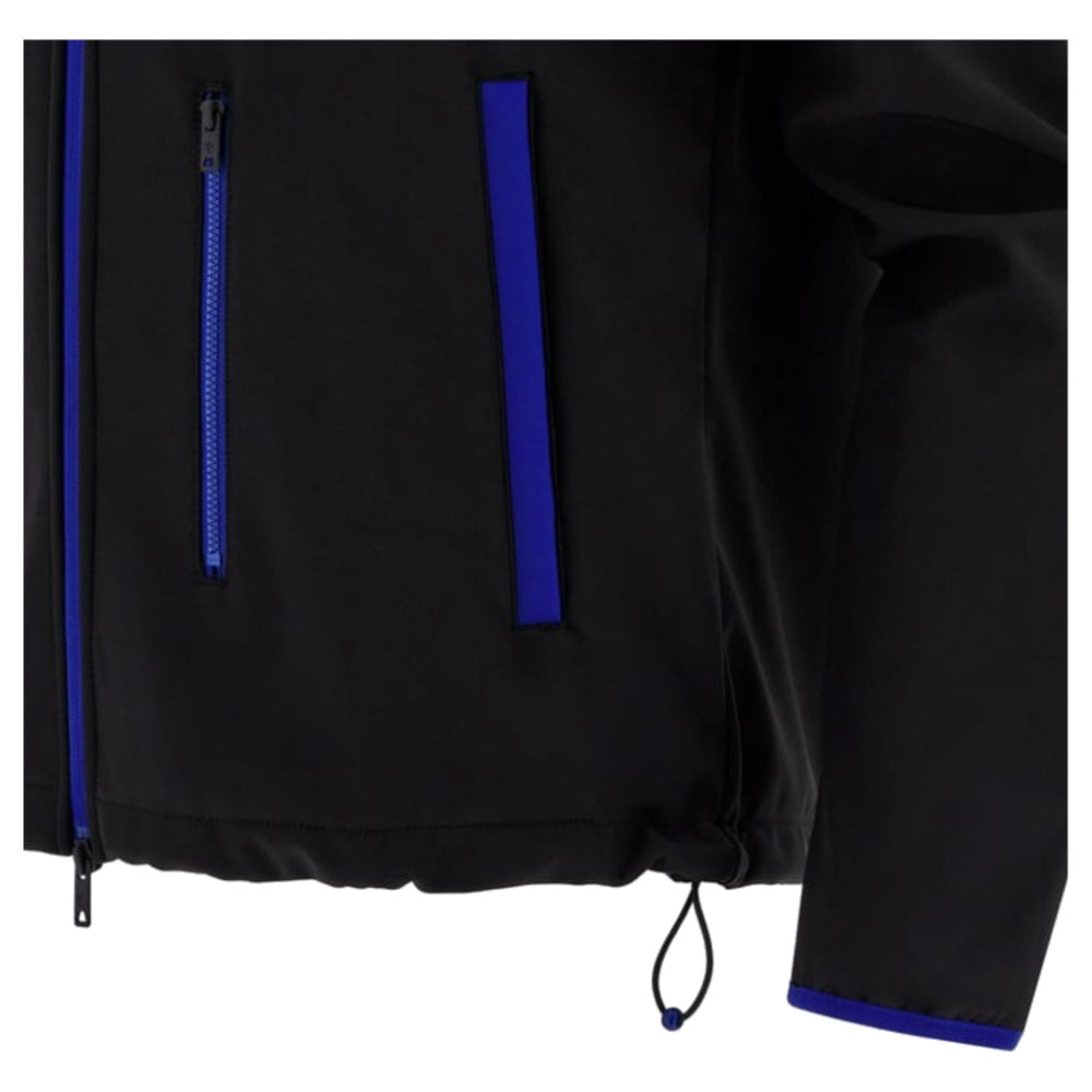 2025 Yamaha Factory Racing Softshell Travel Jacket - Black/Royal_3