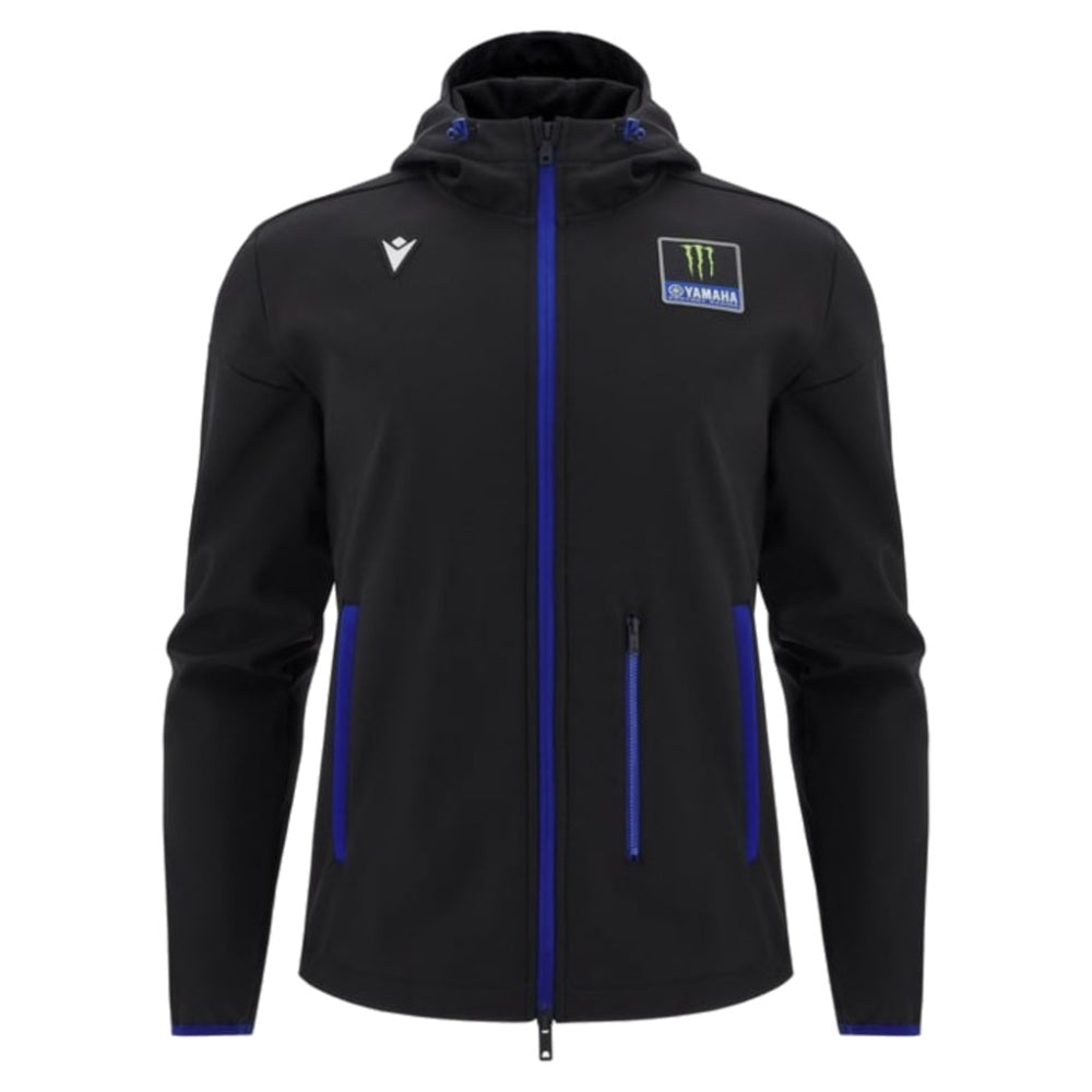 2025 Yamaha Factory Racing Softshell Travel Jacket - Black/Royal_0
