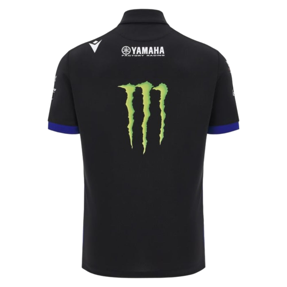 2025 Yamaha Factory Racing Team Poly Polo Shirt (Black)_2
