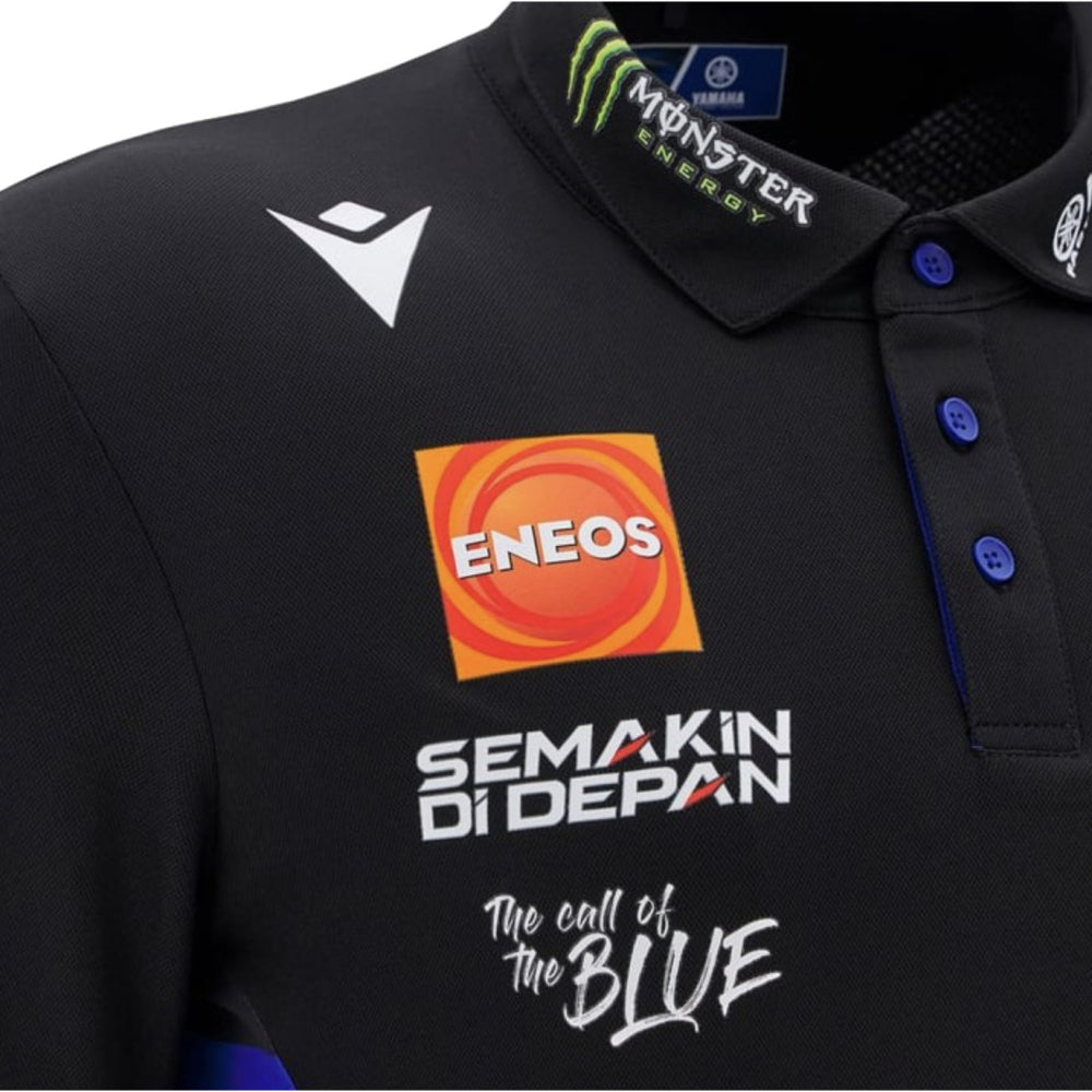 2025 Yamaha Factory Racing Team Poly Polo Shirt (Black)_3