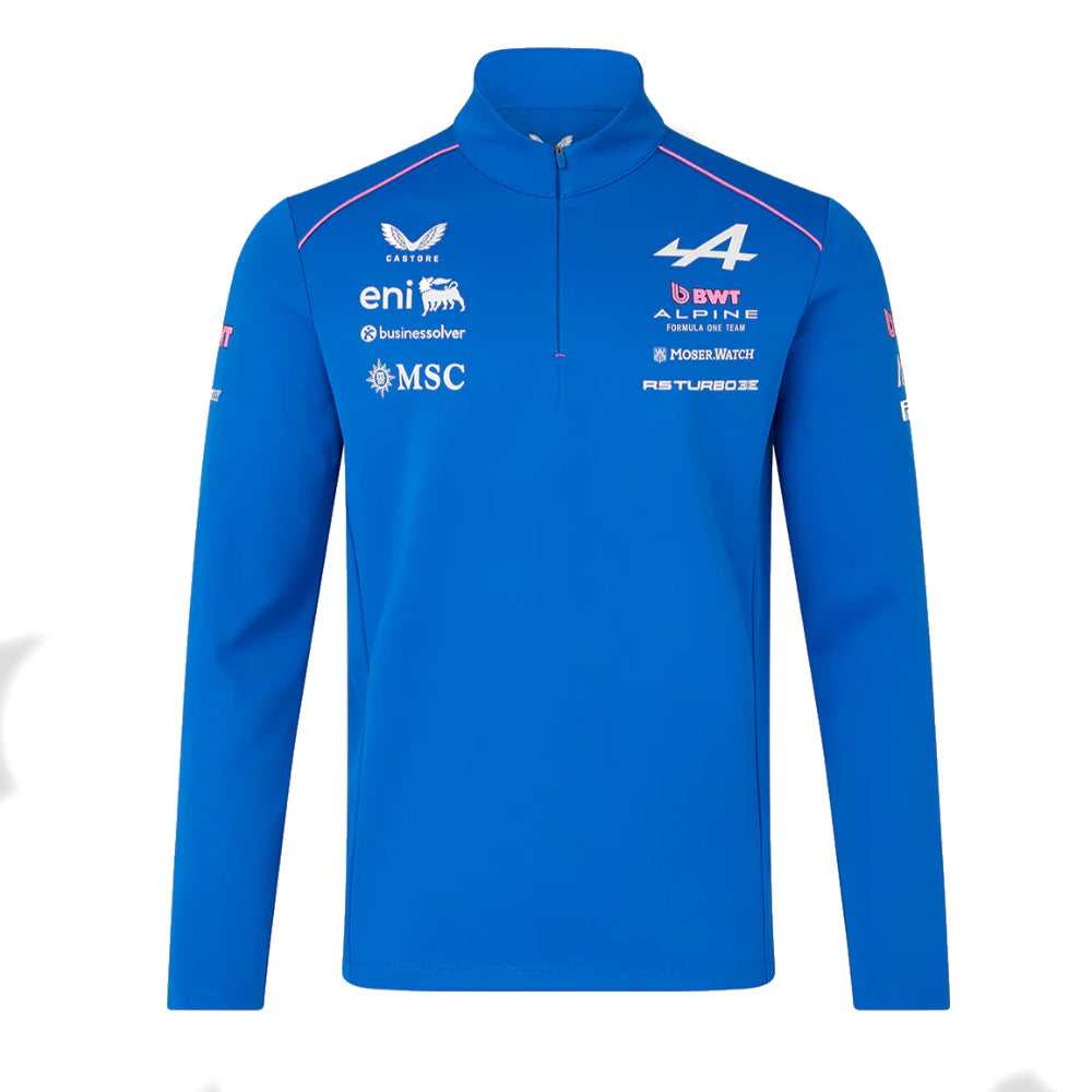 2026 Official Alpine F1 Team Quarter Zip Midlayer (Lapis Blue)_0