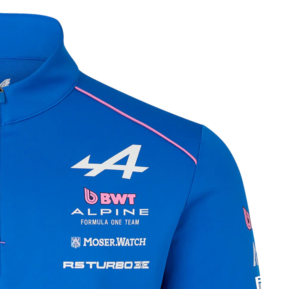 2026 Official Alpine F1 Team Quarter Zip Midlayer (Lapis Blue)_3