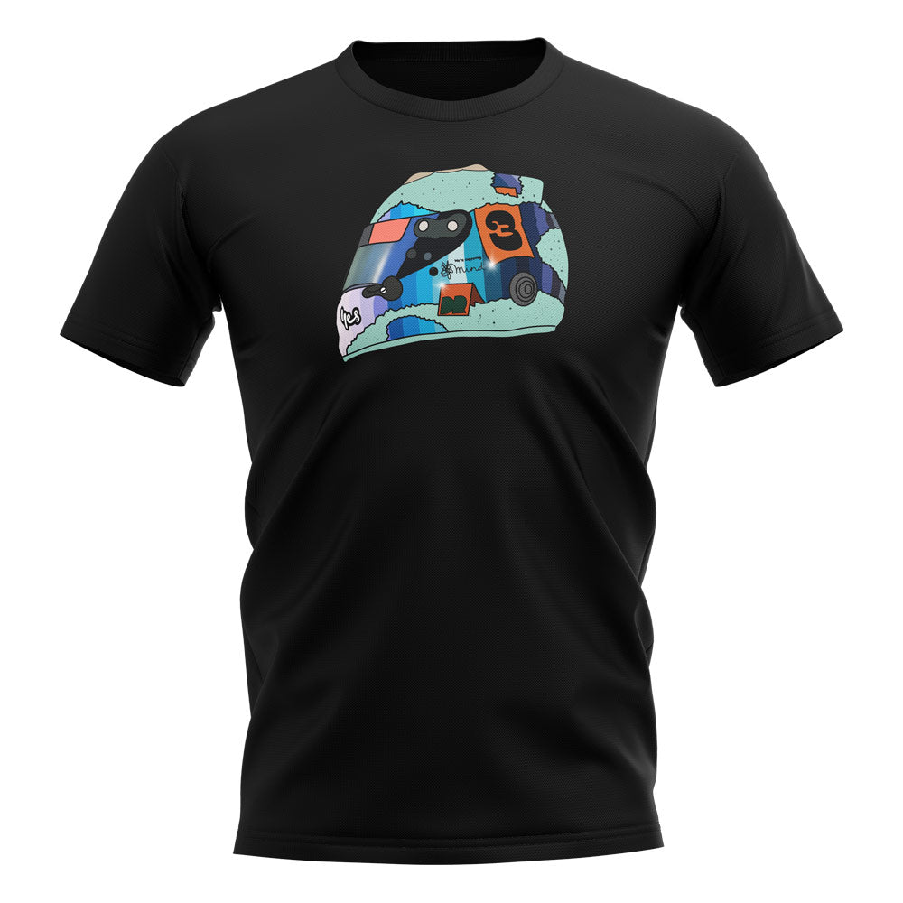 Daniel Ricciardo 2021 Helmet T-Shirt (Black)