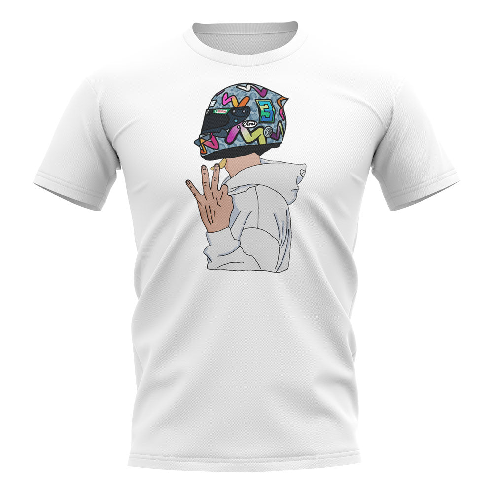 Daniel Ricciardo 2020 Number 3 T-Shirt (White)