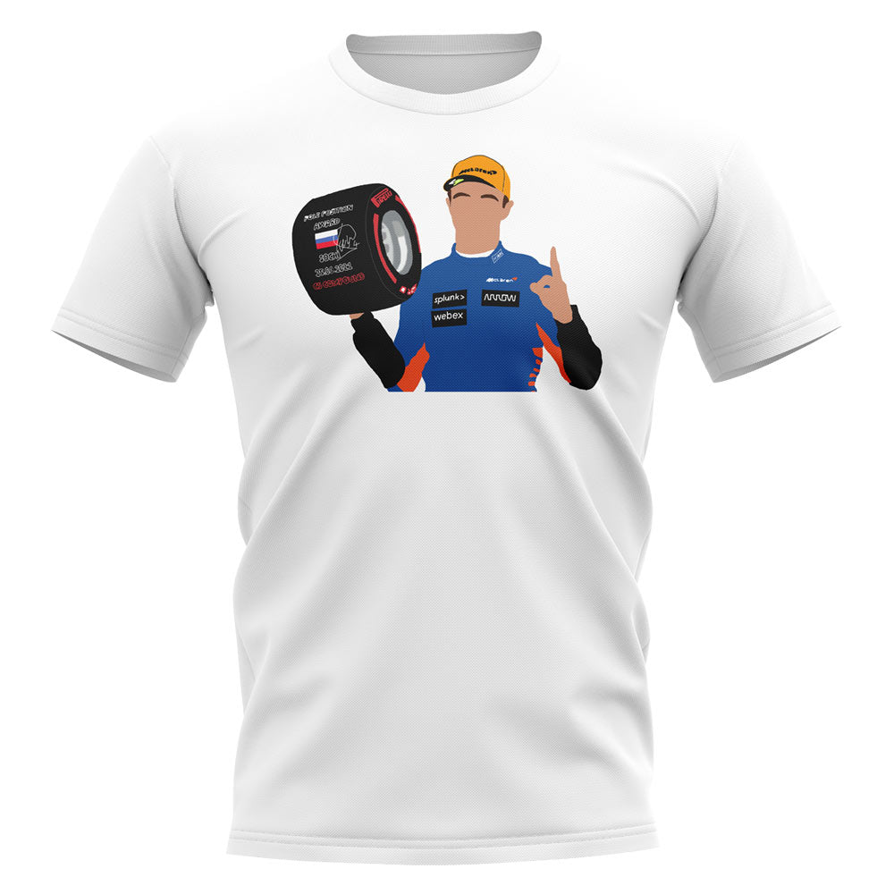 Lando Norris 2021 Russian GP Pole T Shirt