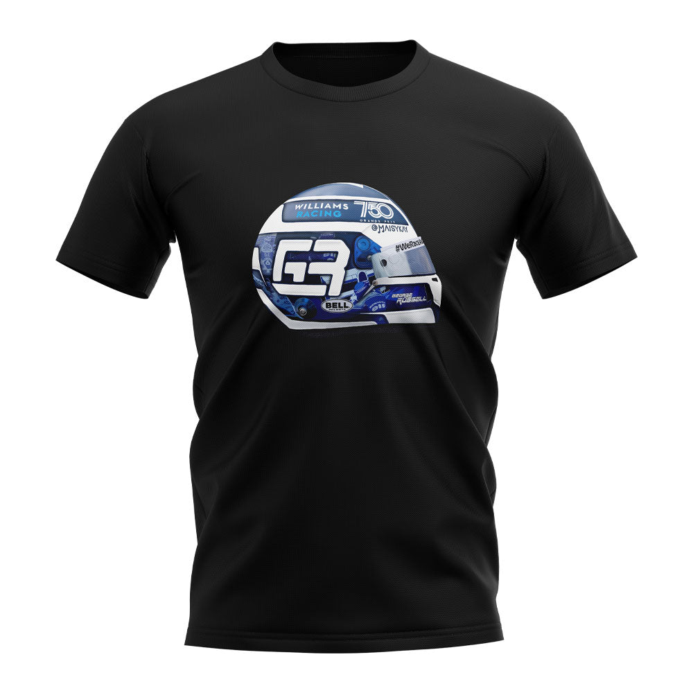 George Russell 2021 Williams Anniversary Helmet T Shirt