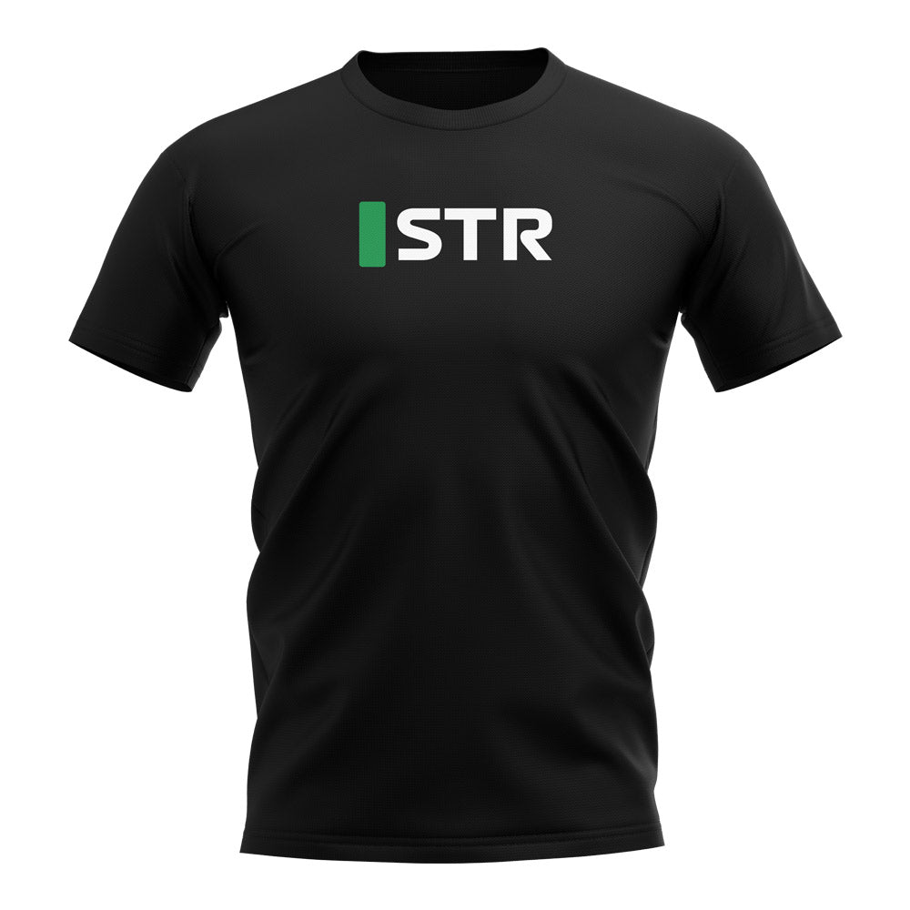 Lance Stroll 2021 Grid T-Shirt (Black)
