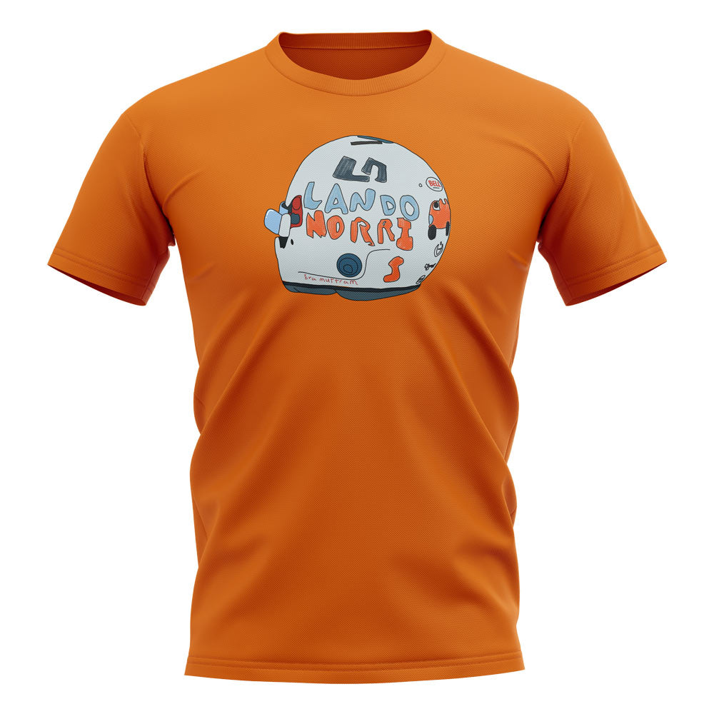 Lando Norris 2020 British GP Helmet T-Shirt (Orange)