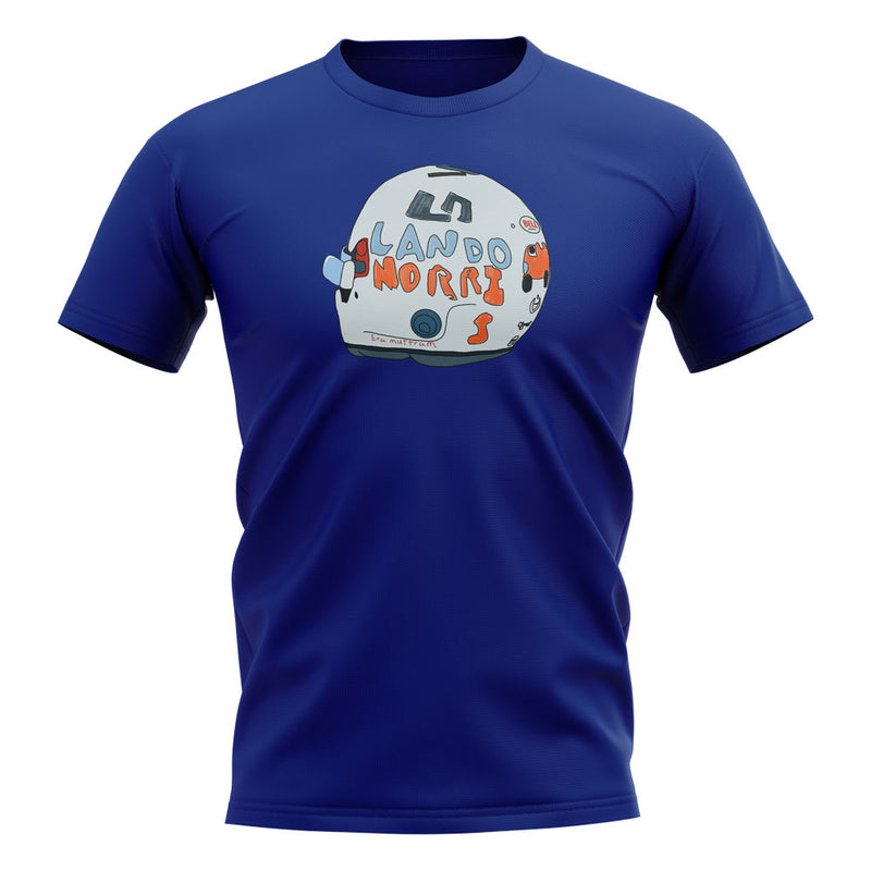 Lando Norris 2020 British GP Helmet T-Shirt (Blue)