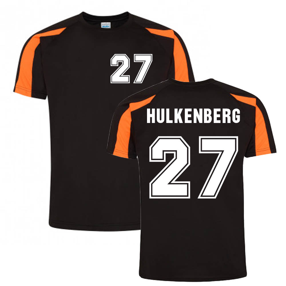Nico Hulkenberg 2016 Performance T-Shirt (Black-Orange)