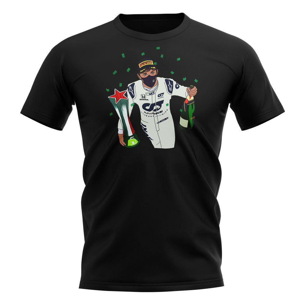 Pierre Gasly Monza Confetti T-Shirt (Black)