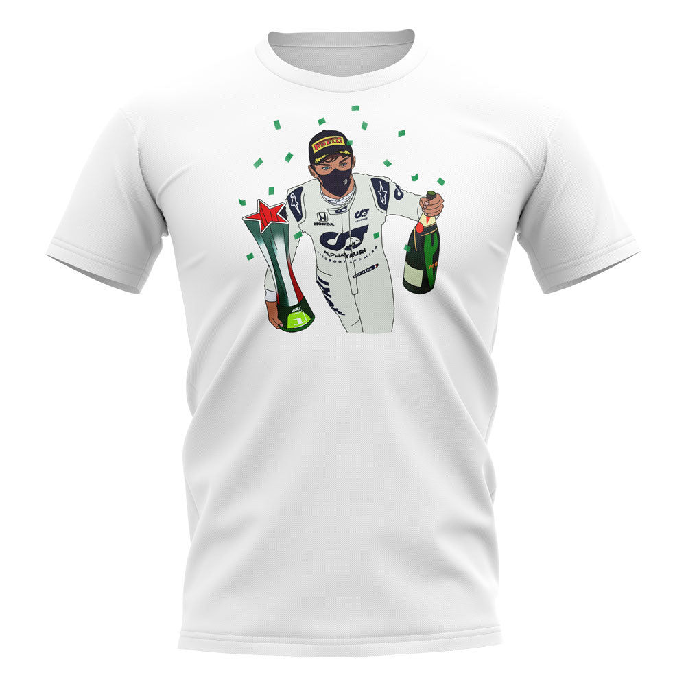 Pierre Gasly Monza Confetti T-Shirt (White)