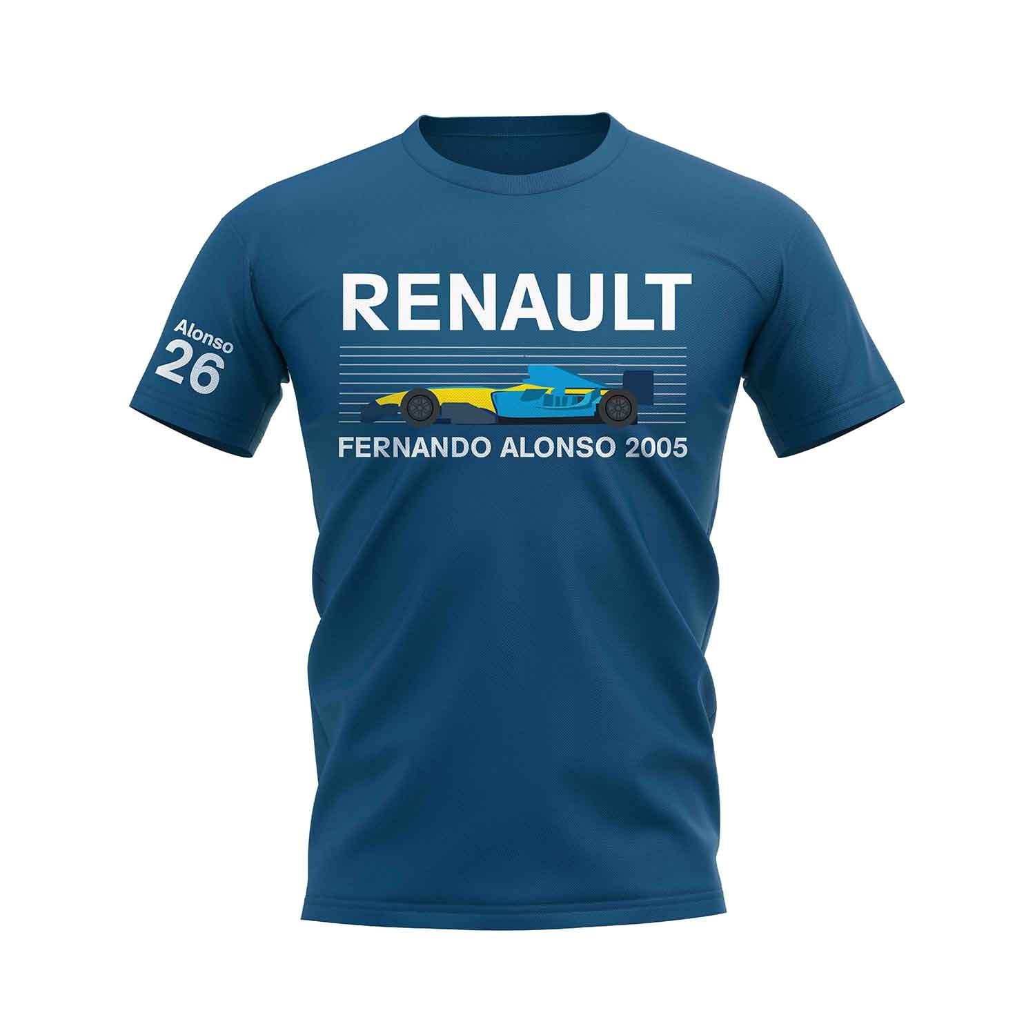 Fernando Alonso 2005 Renault T-Shirt (Blue)