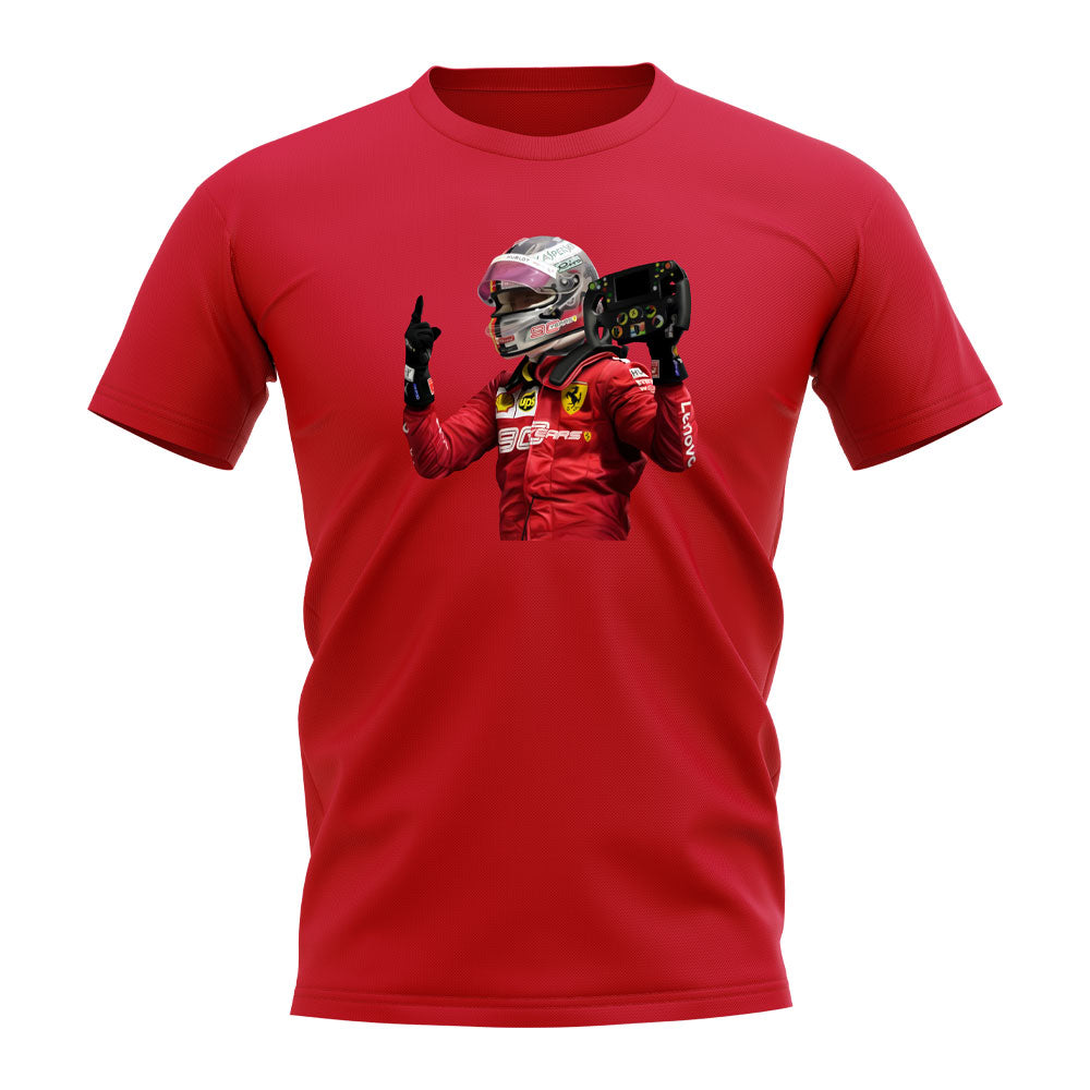 Sebastian Vettel 2019 Singapore GP T-Shirt (Red)