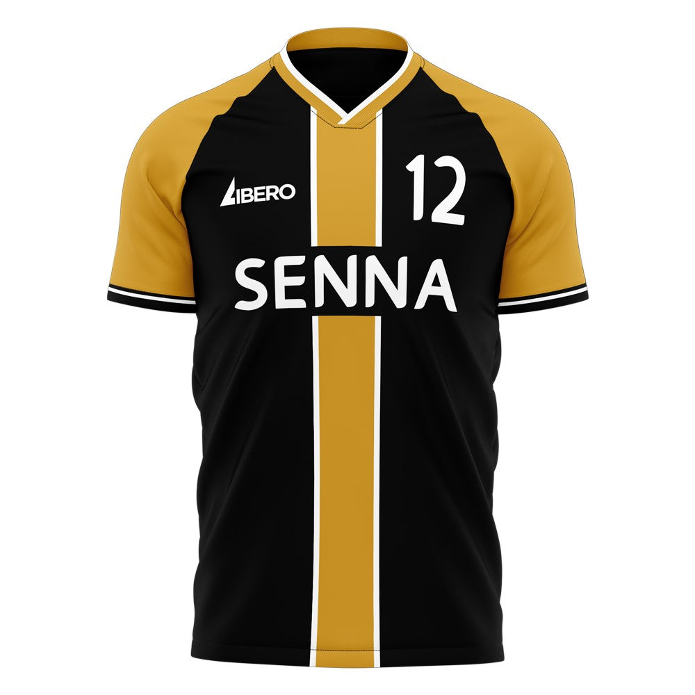 1986 Senna #12 Stripe Concept Football Shirt