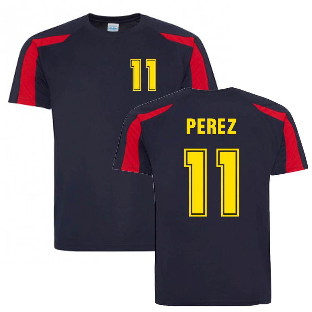 Sergio Perez Performance T-Shirt (Navy-Red)