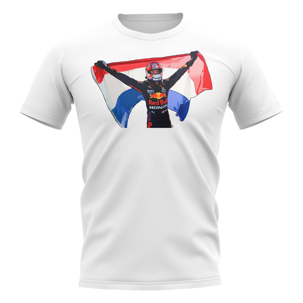 Max Verstappen 2021 Dutch GP Celebration T-Shirt (White)