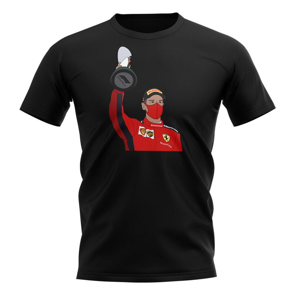 Sebastian Vettel 2020 Turkey Podium T-Shirt (Black)