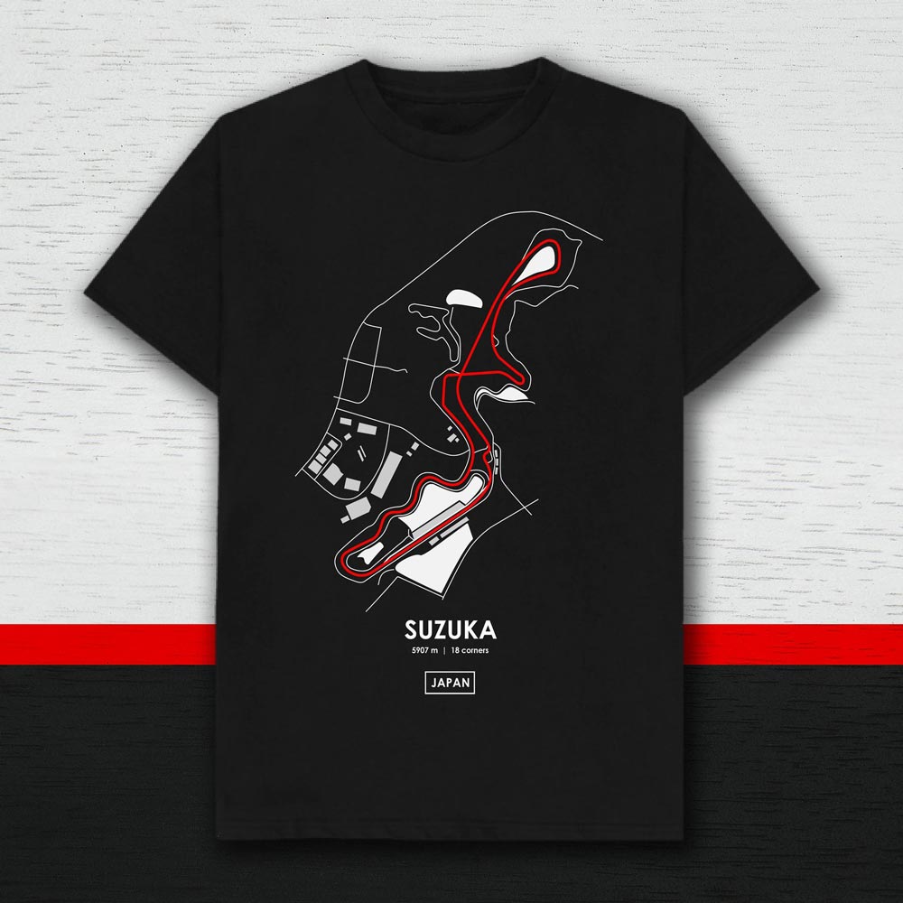 Suzuka Japan Racing Track T Shirt