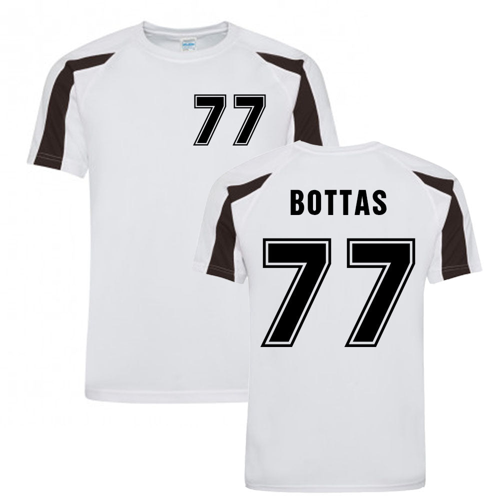 Valtteri Bottas 2021 Performance T-Shirt (White-Black)