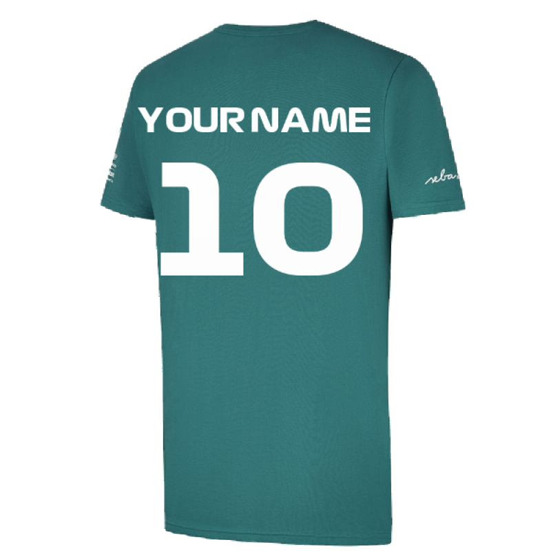 2022 Aston Martin Official SV T-Shirt (Green) (Your Name)_2