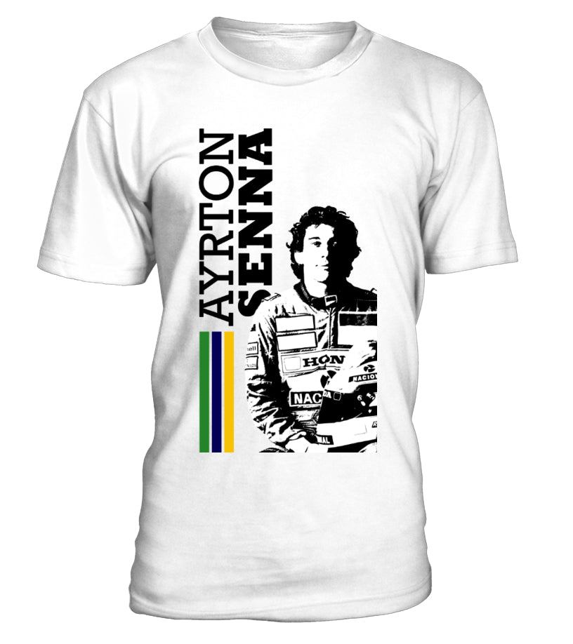Ayrton Senna Formula 1 Tribute T-Shirt (White)