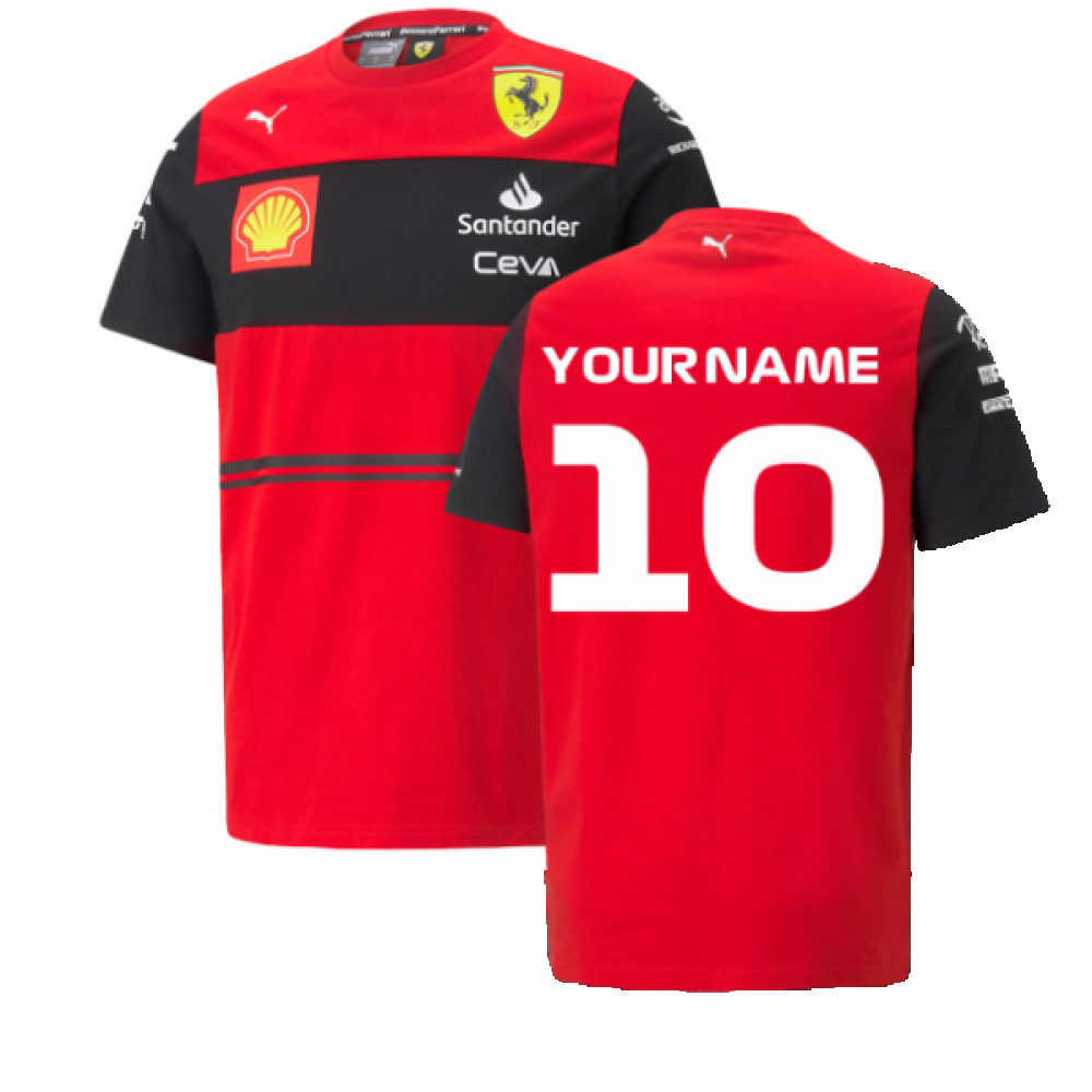 2022 Ferrari Team Tee (Red) - Kids (Your Name)_0