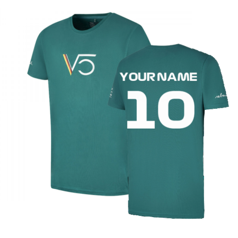 2022 Aston Martin Official SV T-Shirt (Green) (Your Name)_0