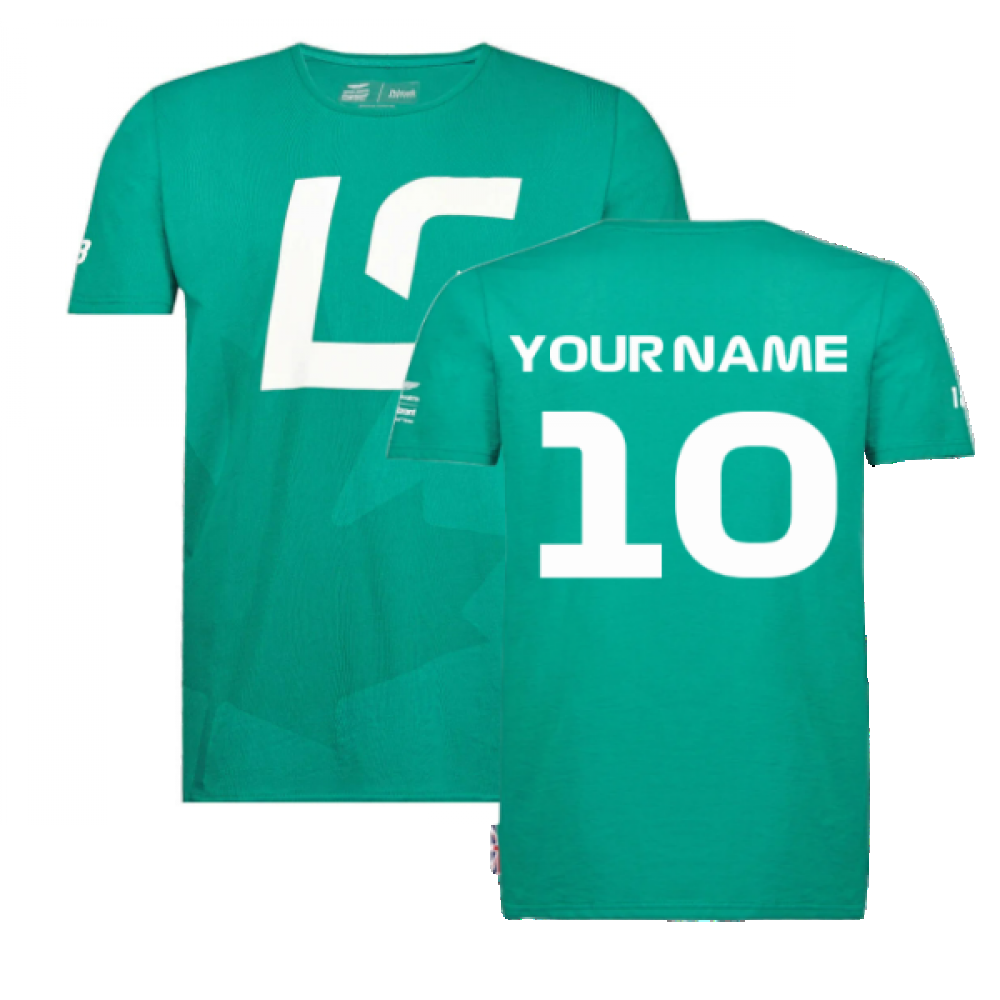 2022 Aston Martin Official LS T-Shirt (Green) (Your Name)_0