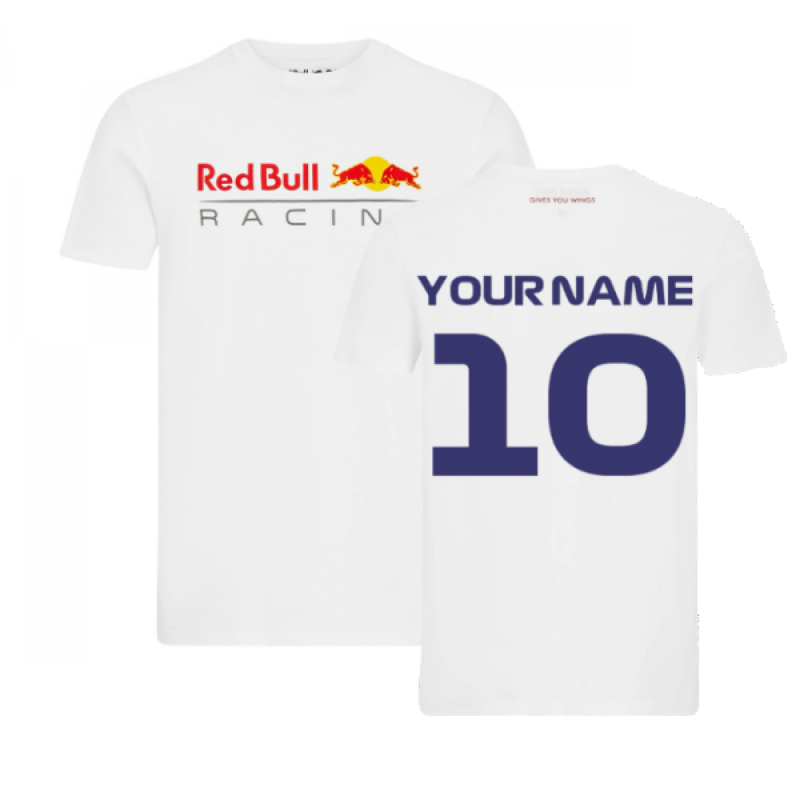 2022 Red Bull Logo Tee (White) (Your Name)