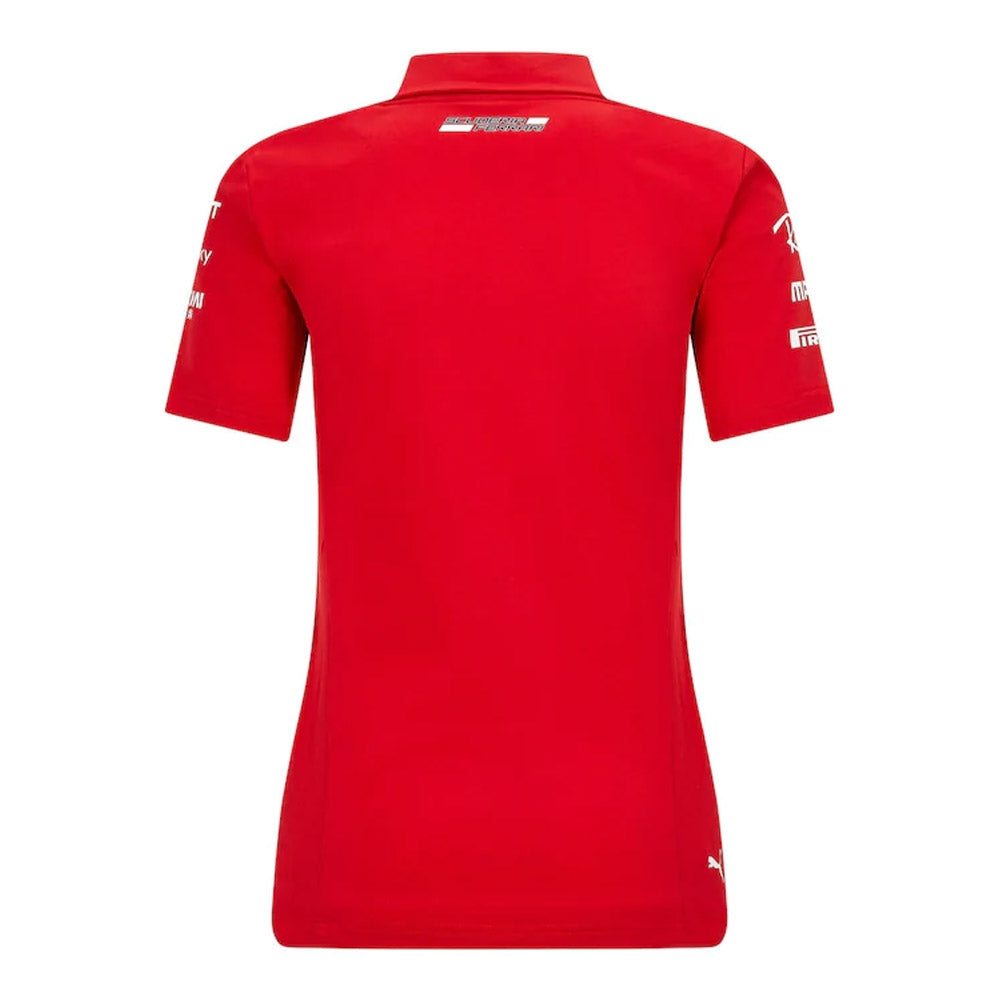 2021 Ferrari Womens Team Polo Shirt (Red)