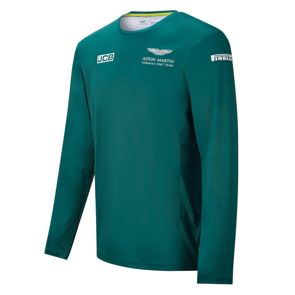 2021 Aston Martin F1 Official Team Long Sleeve T-Shirt_0