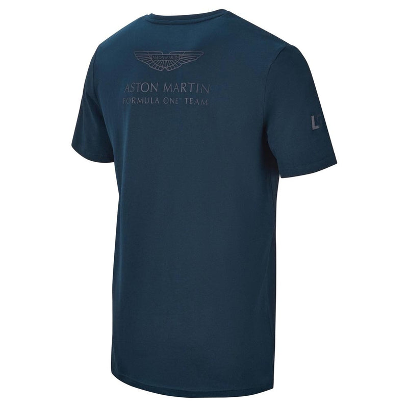 2021 Aston Martin F1 Official Driver Lance Stroll T-Shirt (Navy)