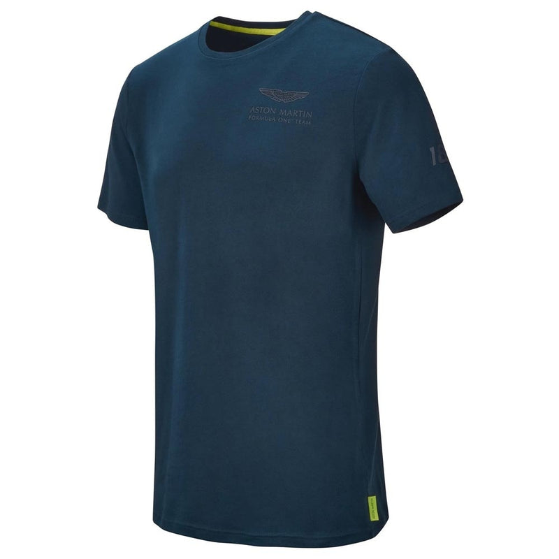 2021 Aston Martin F1 Official Driver Lance Stroll T-Shirt (Navy)