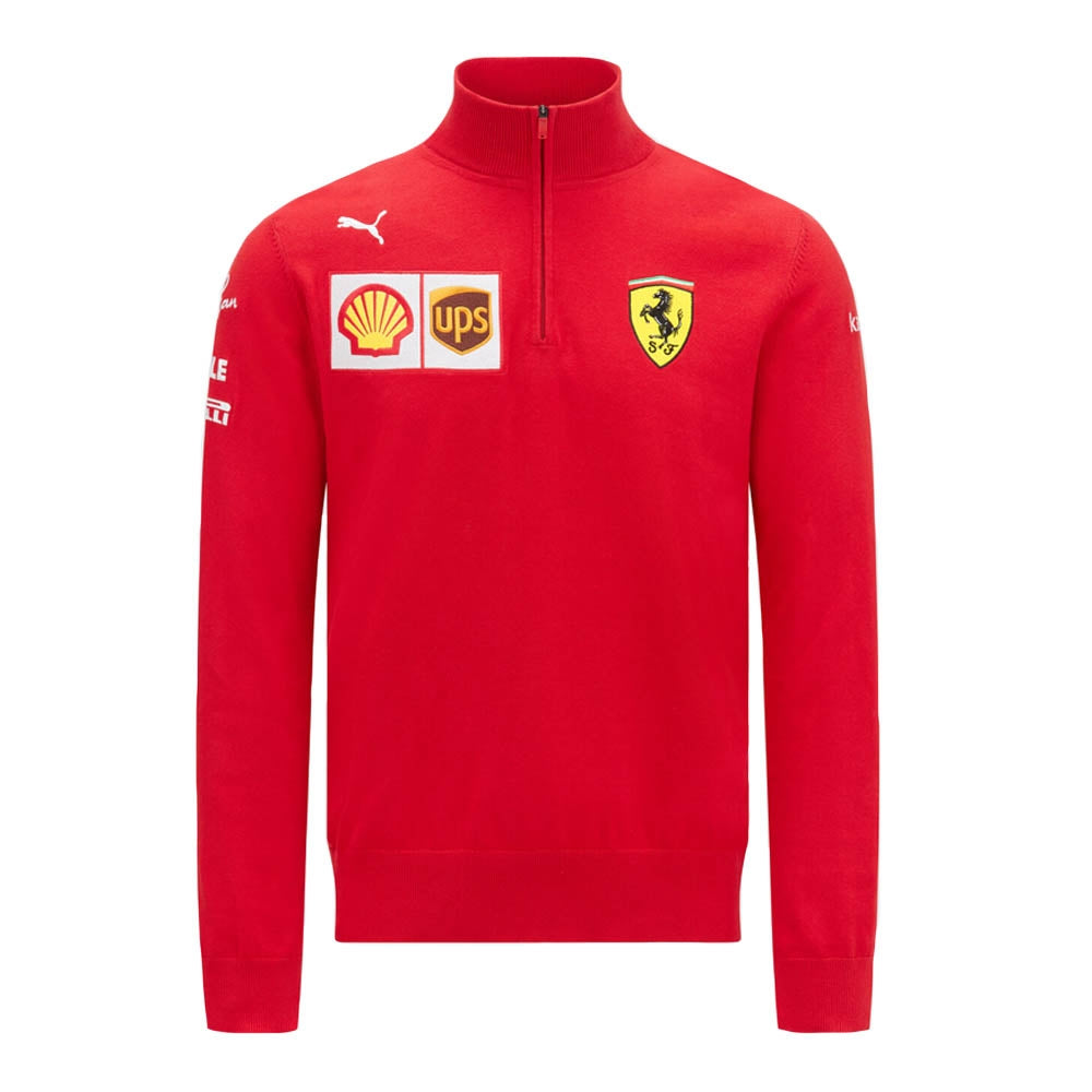2021 Ferrari Team Half Zip Jumper (Red)