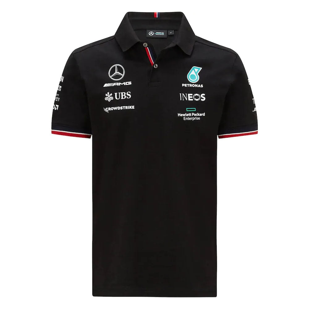 Mercedes Team Polo Shirt (Black)_0