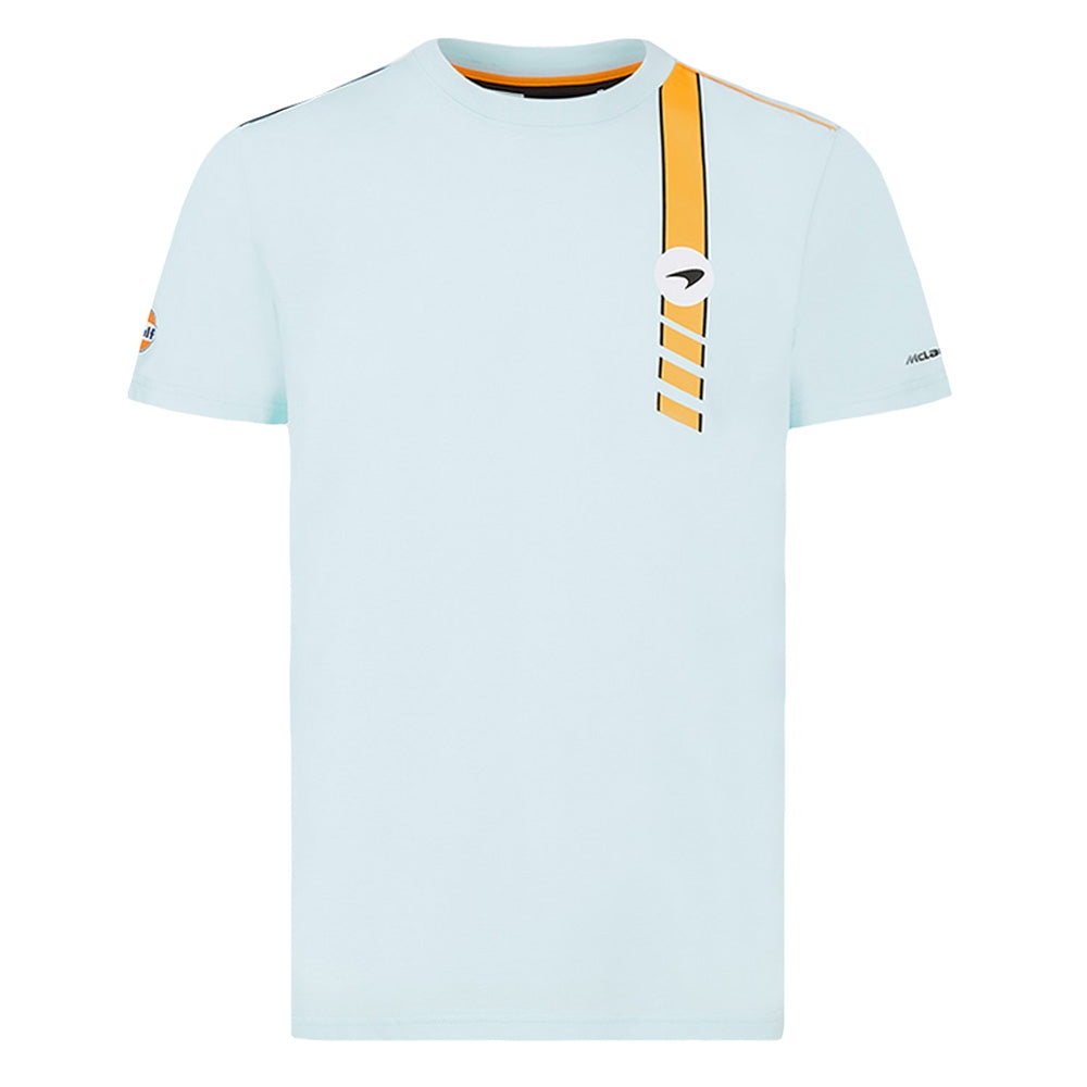 2021 McLaren Gulf Stripe Racing Tee (Blue)_0