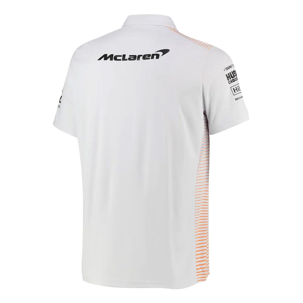 2021 McLaren Mens Team Polo Shirt (White)