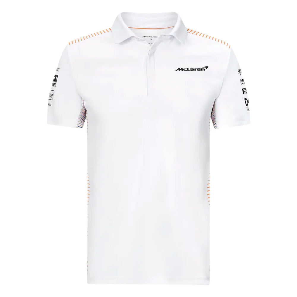 2021 McLaren Mens Team Polo Shirt (White)