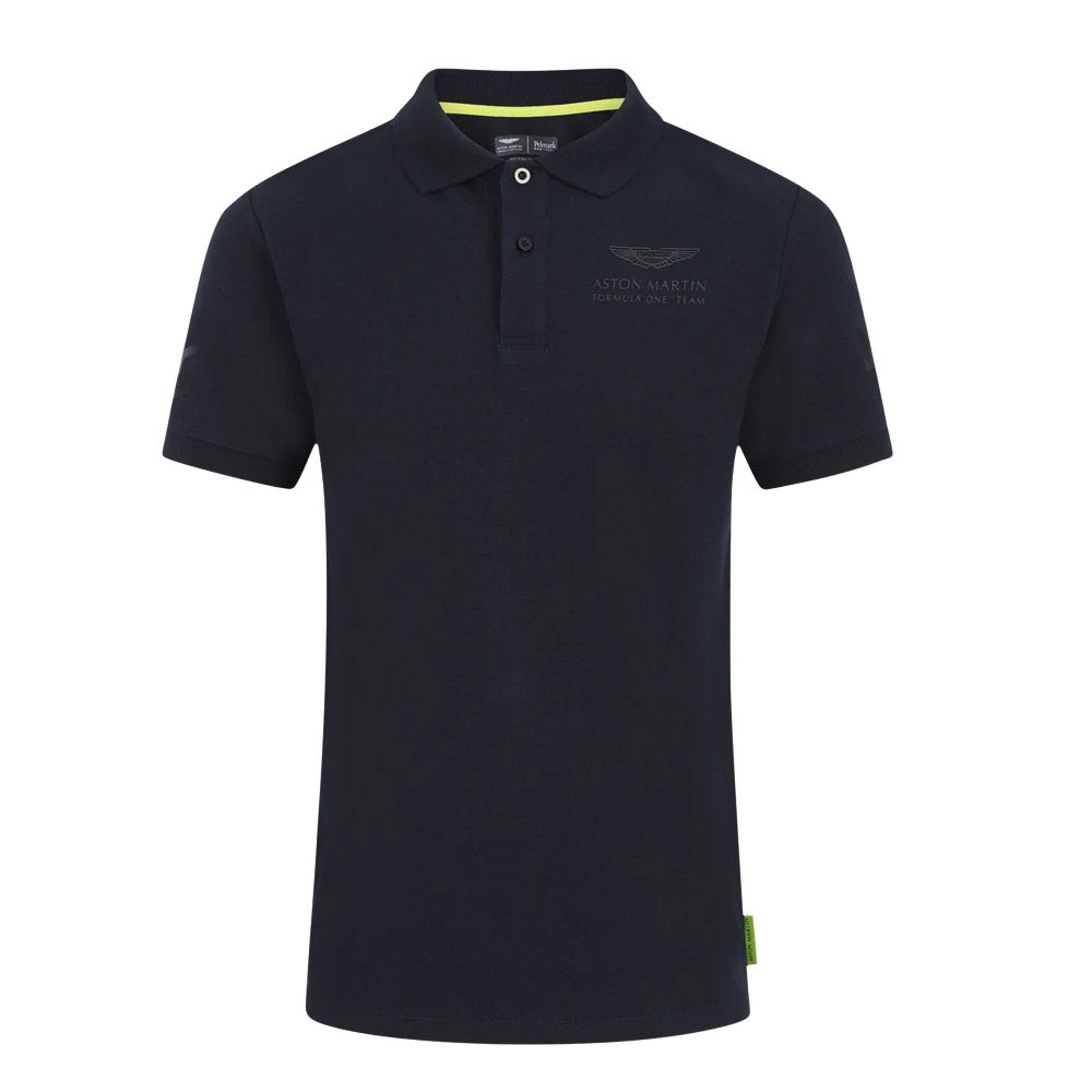 Aston Martin Official Driver Lance Stroll Polo Shirt (Navy)_0