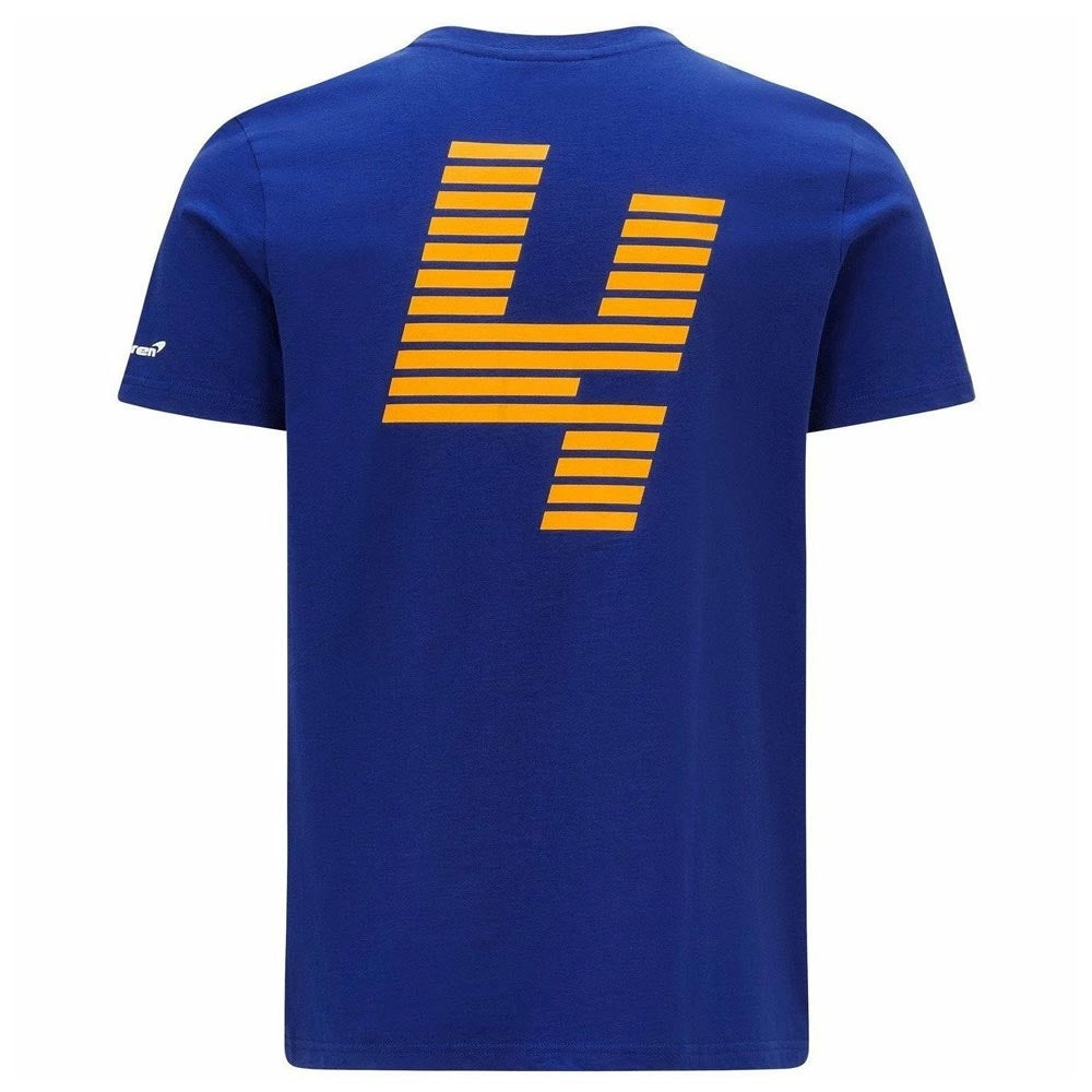 2021 McLaren Mens Lando Norris NO4 Tee (Blue)